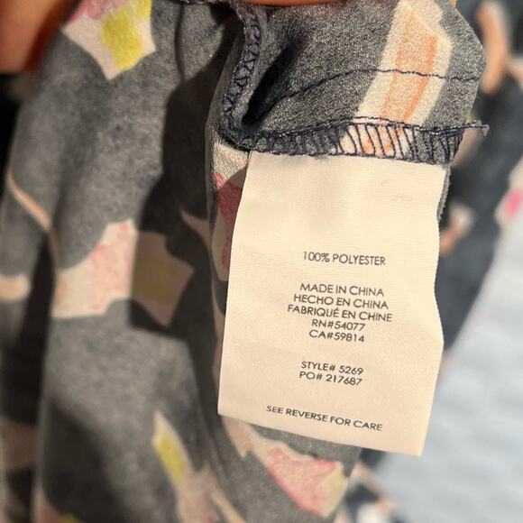 Cabi #5269 Blue Floral Auora Watercolor Halter Maxi Dress Size 8 - Picture 11 of 16